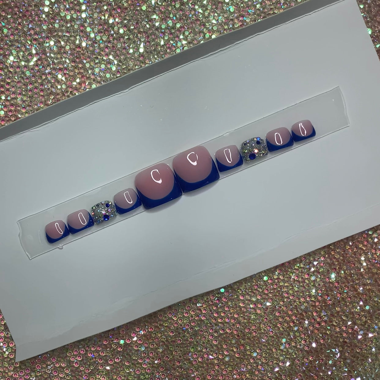 Pop Of Glam Toes (blue)