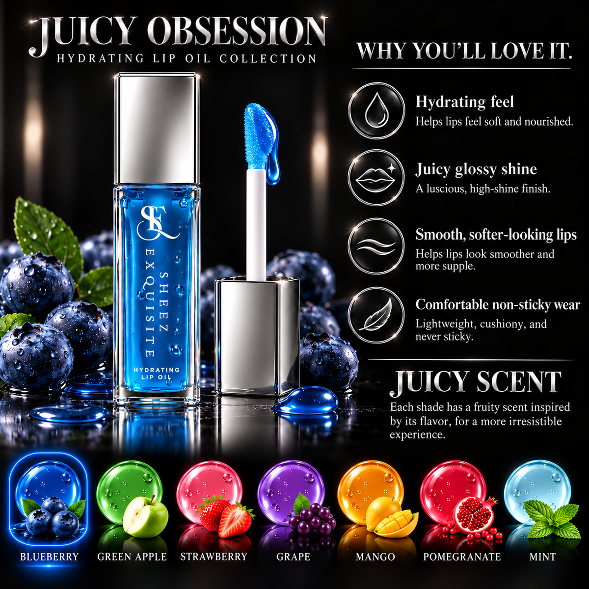 Blue Me Away Hydrating Lip oil